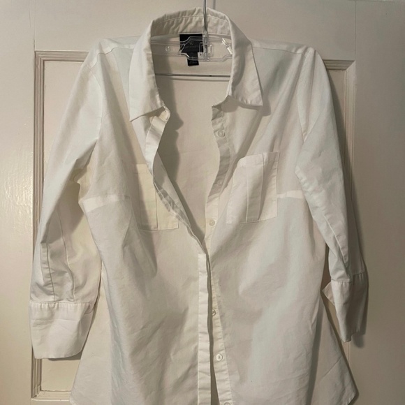 Worthington White Button Down Shirt size Small - Picture 1 of 7